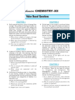 Values Based Questions Chemistry-XIIth