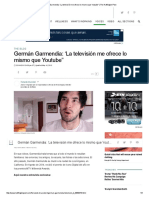 Germán Garmendia - 'La Televisión Me Ofrece Lo Mismo Que Youtube - The Huffington Post
