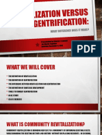 Revitalization Versus Gentrification