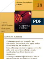 Corporate Finance: Cash Management