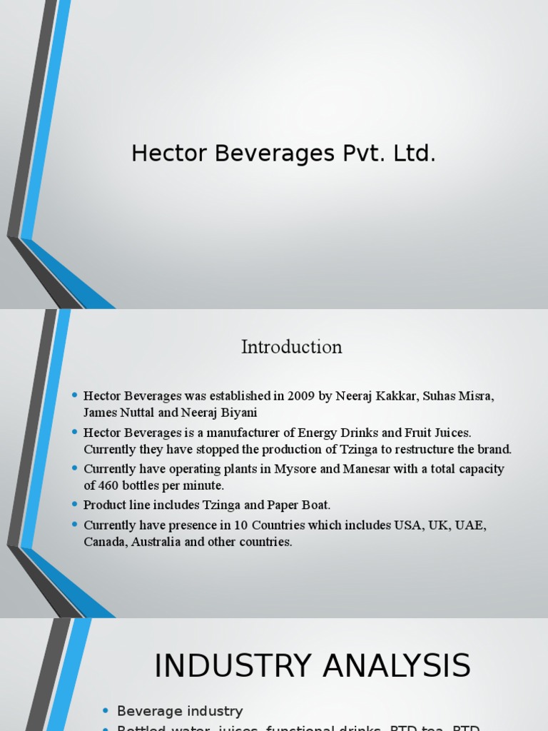 Hector Beverages Drink Marketing