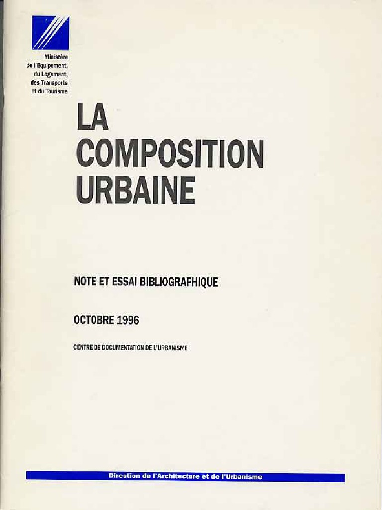 Composition Urbaine : Enjeux et Pratiques | PDF | Urbanisme | Paysage