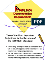 ISO 9001:2000 Documentation Requirements