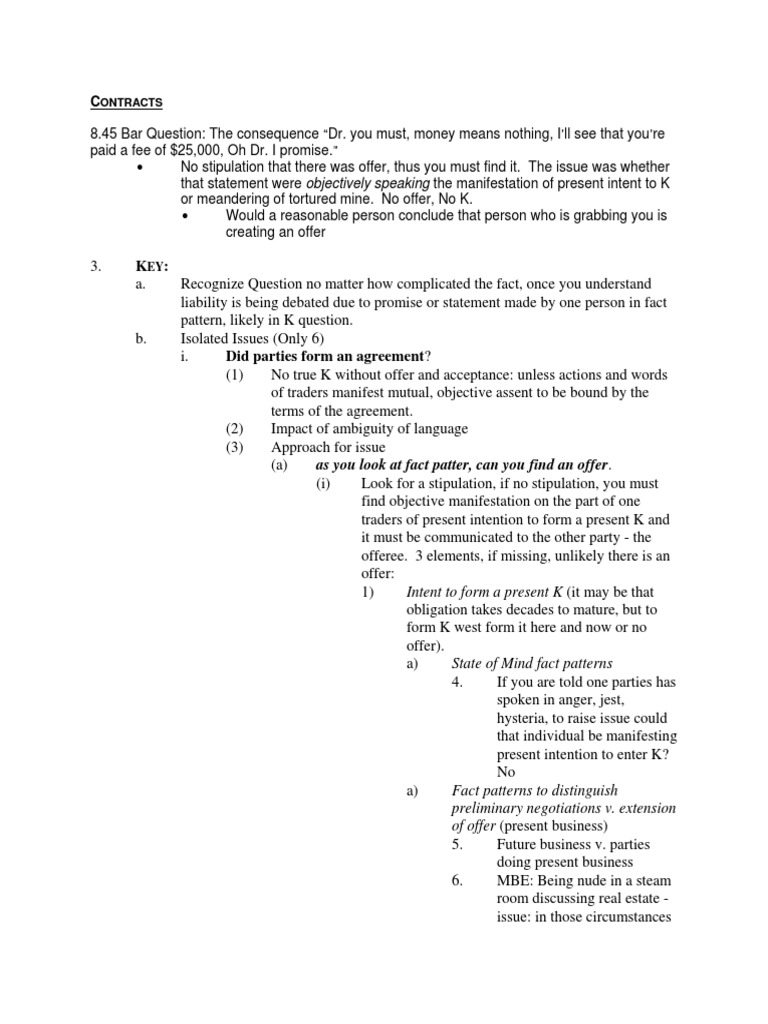 Understanding Contract Formation | PDF | Consideration | Offer And ...