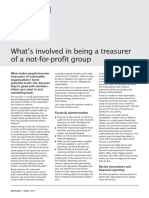 Reporting Guidelines-NFP Treasurers Responsibility