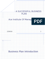 Crafting A Successful Business Plan Ace Institute of Management