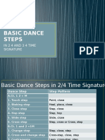 Basic Dance Steps: in 2 4 and 3 4 Time Signature