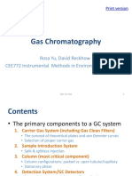 Gas Chromatography: Rosa Yu, David Reckhow CEE772 Instrumental Methods in Environmental Analysis