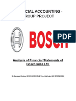 Bosch Performance by Ratio Analysis