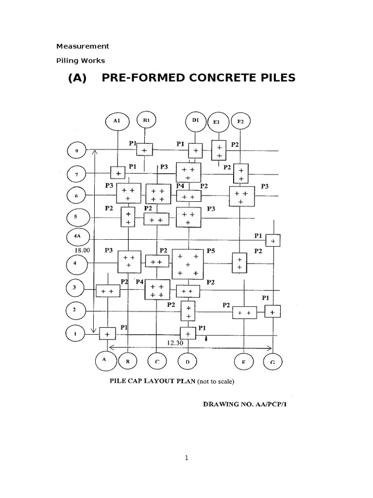 Pre-formed Concrete Piles Specifications | PDF | Technology & Engineering