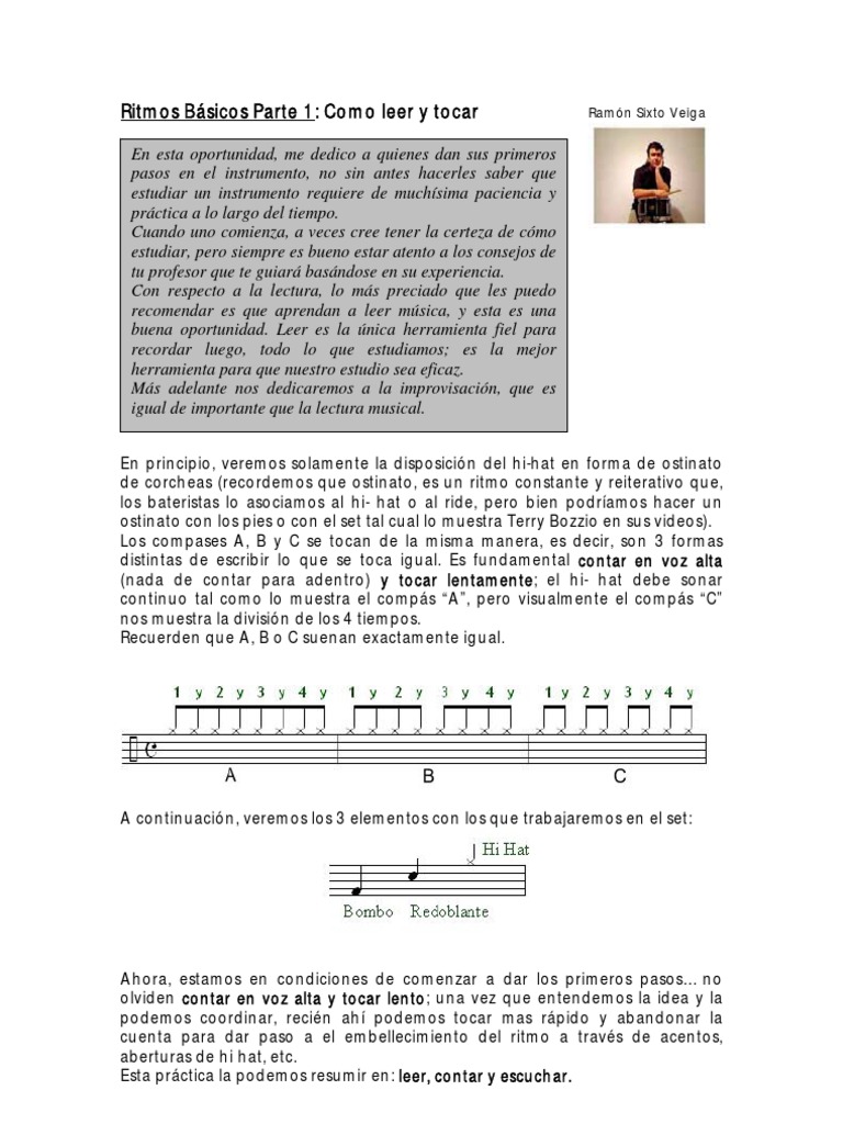 Ritmos Básicos Parte 1 | PDF | Ritmo | Ocio