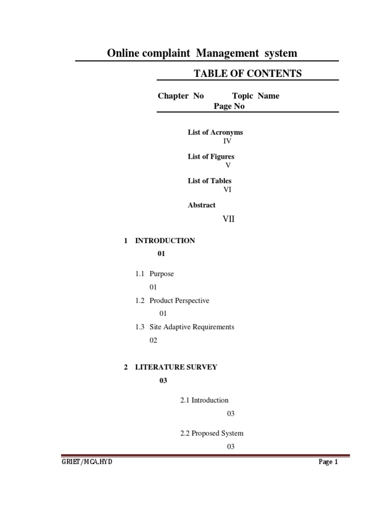 Online Complaint Management System | Download Free PDF | Java Script ...