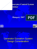 Generator Excitation System Desing Consideration