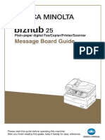 Bizhub 25 Message Board Guide