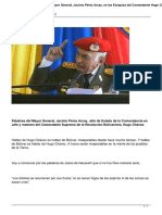 Jacinto Pérez Arcay en Exequias Del Comandante Chávez