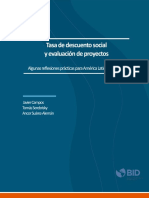 Monografia Tasa de Descuento Social y Evaluacion de Proyectos