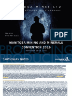 Manitoba Mining and Minerals Convention November 16-18-2016
