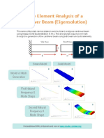 Finite Element Analysis of a Cantilever Beam