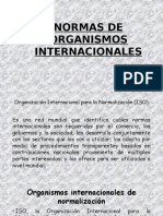 3.4 Normas de Organismos Internacionales