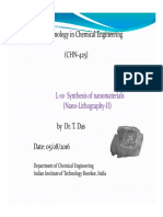L-10 CHN-425 Synthesis of Nanomaterials Lithography-II
