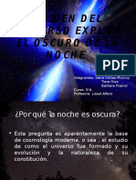 Origen Del Universo Explica El Oscuro de La