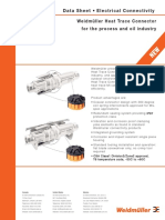 Data Sheet - Electrical Connectivity Weidmüller Heat Trace Connector For The Process and Oil Industry