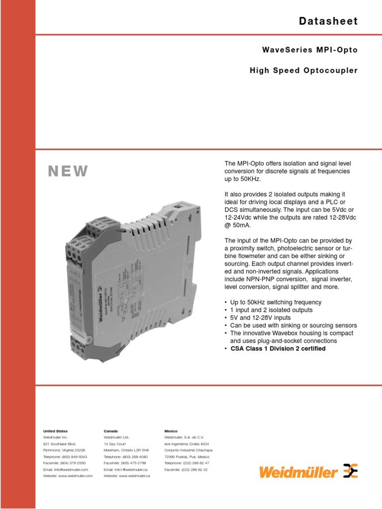 WaveSeries MPI-Opto High-Speed Optocoupler | PDF
