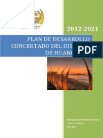 Plan de desarrollo concertado de  Huanchaco Al 2021