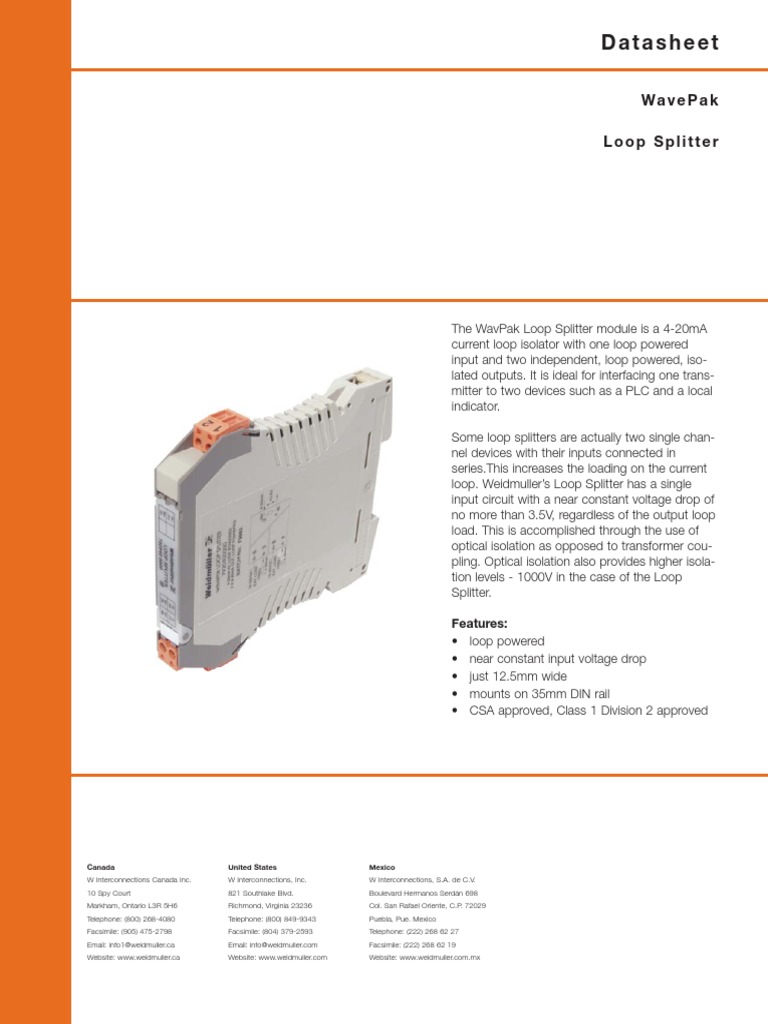 WavePak Loop Splitter - 792040 | PDF