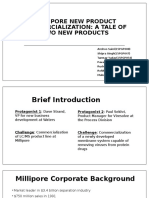 Millipore New Product Commercialization