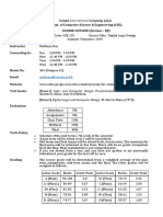 CSE 225 DLD Course Outline