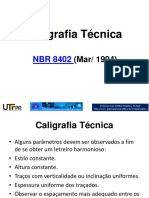Caligrafia técnica NBR 8402