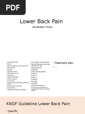 Presentation Lower Back Pain