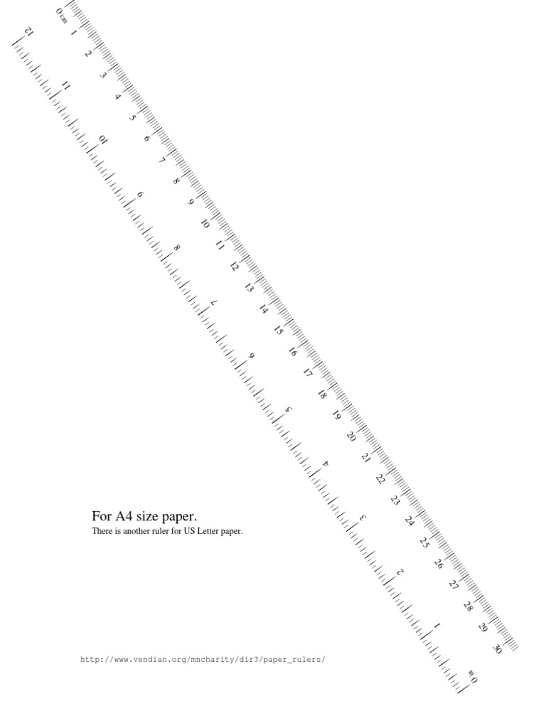 A4 and US Letter Paper Rulers | PDF
