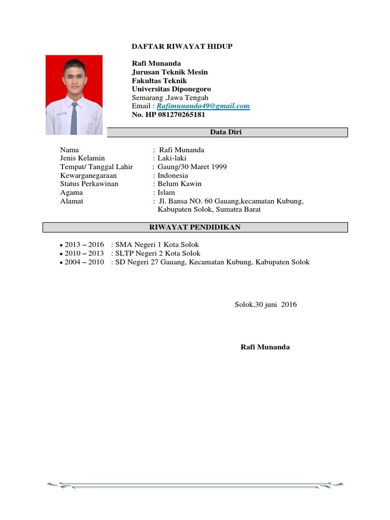 CV RAfi | PDF