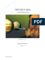 PHYSICS 1010: Scientist Paper