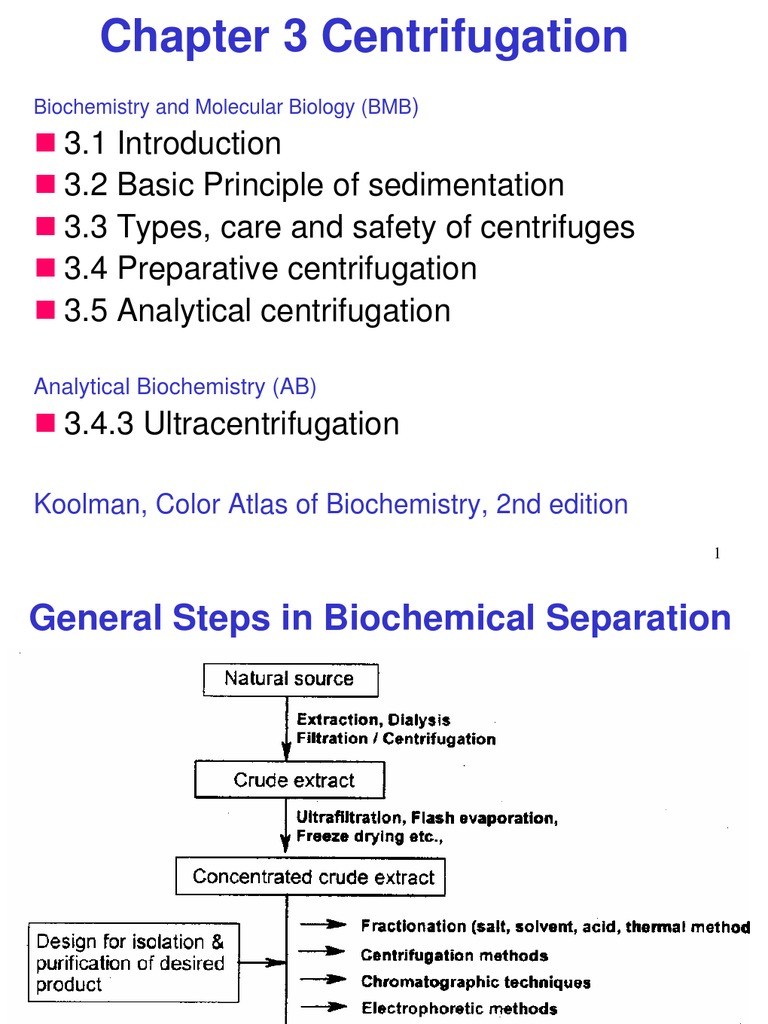 Centrifugation | PDF | Centrifugation | Centrifuge
