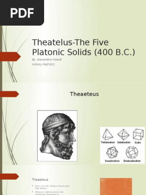 theatelus-the five platonic solids  400 b