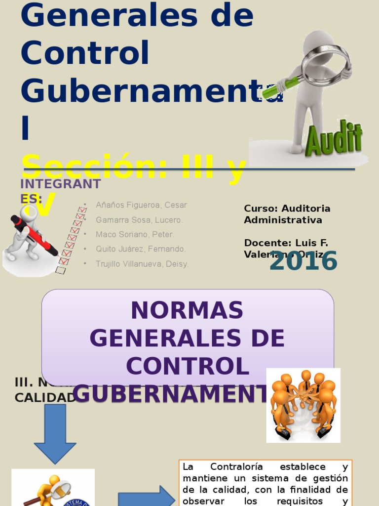 GRUPO 2 - Normas Generales de Control Gubernamental (III Y IV ...