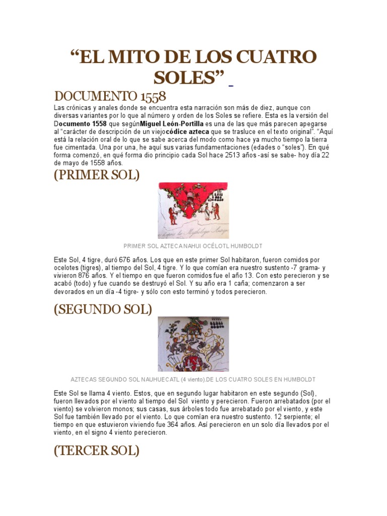 El Mito de Los Cuatro Soles