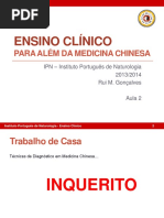 Ensino Clínico - Aula 1.2 - Entrevista Clinica