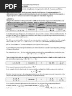 Module 1 Sequences and Series