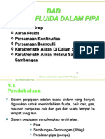 Bab 04 Aliran Fluida Dalam Pipa(1)Bahan Kuliah Mesin Fluida