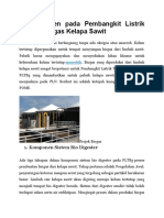7 Komponen Pada Pembangkit Listrik Tenaga Biogas Kelapa Sawit