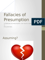 Fallacies of Presumption