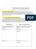 Uncle Tom's Cabin Dialectical Journal