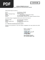 Contoh Surat Permohonan Ijin Belajar