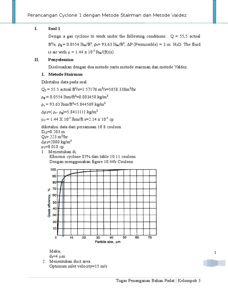 Desain Cyclone: Metode Stairman & Valdez | PDF | Sains & Matematika