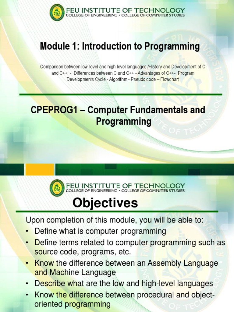 Module 1 Continuation PDF C (Programming Language) Computer