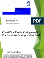 Cuantificacion de ch4 Generado Por Los Sitios de Disposicion Final